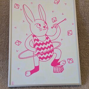 OMY Glow Poster Bunny + IKEA STRÖMBY Frame 30×40